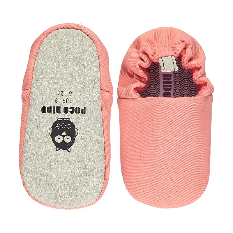 Poco Nido (英国) 婴儿 BB鞋 学行/学步鞋仔 - 净色 莲花粉色 - 婴儿鞋 - 棉．麻 