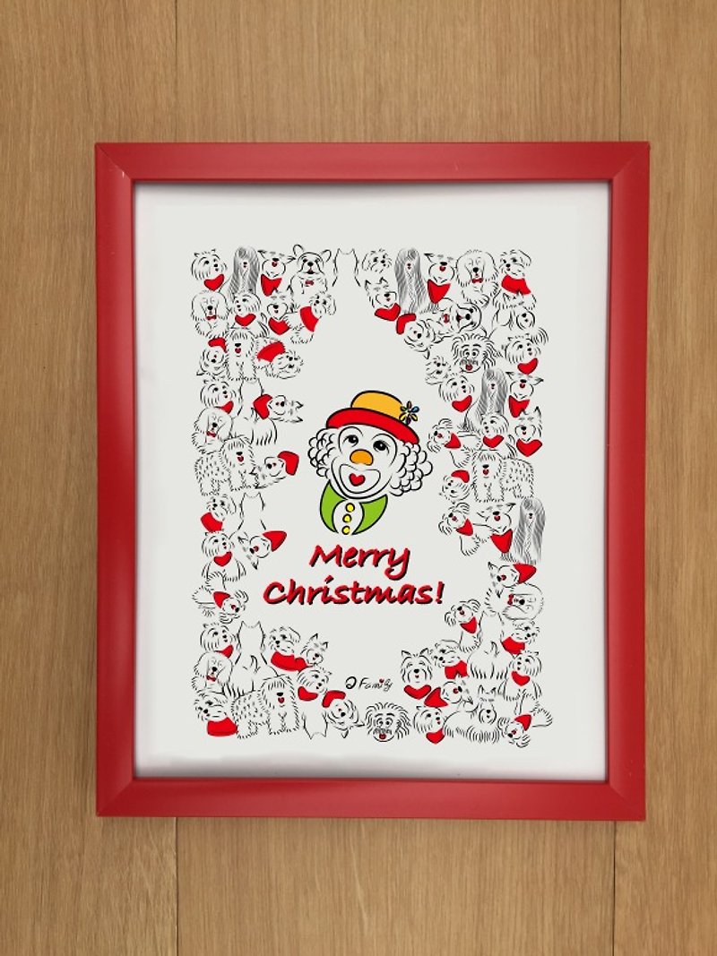 Q Family 圣诞快乐10寸相框-红 - 画框/相框 - 其他材质 