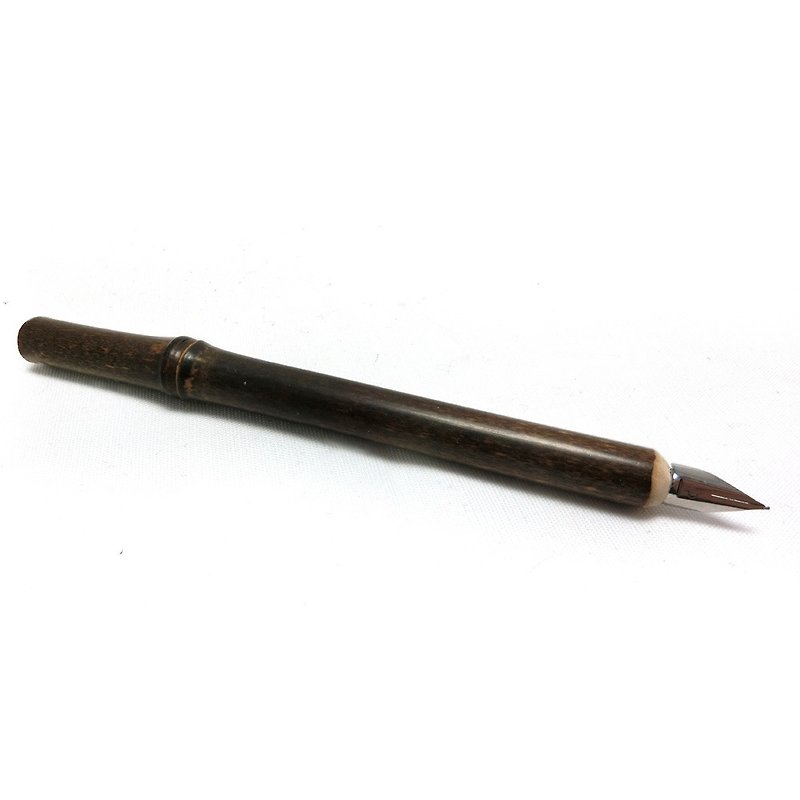 手工竹制钢尖笔(短) - 蘸水笔 - 竹 黑色
