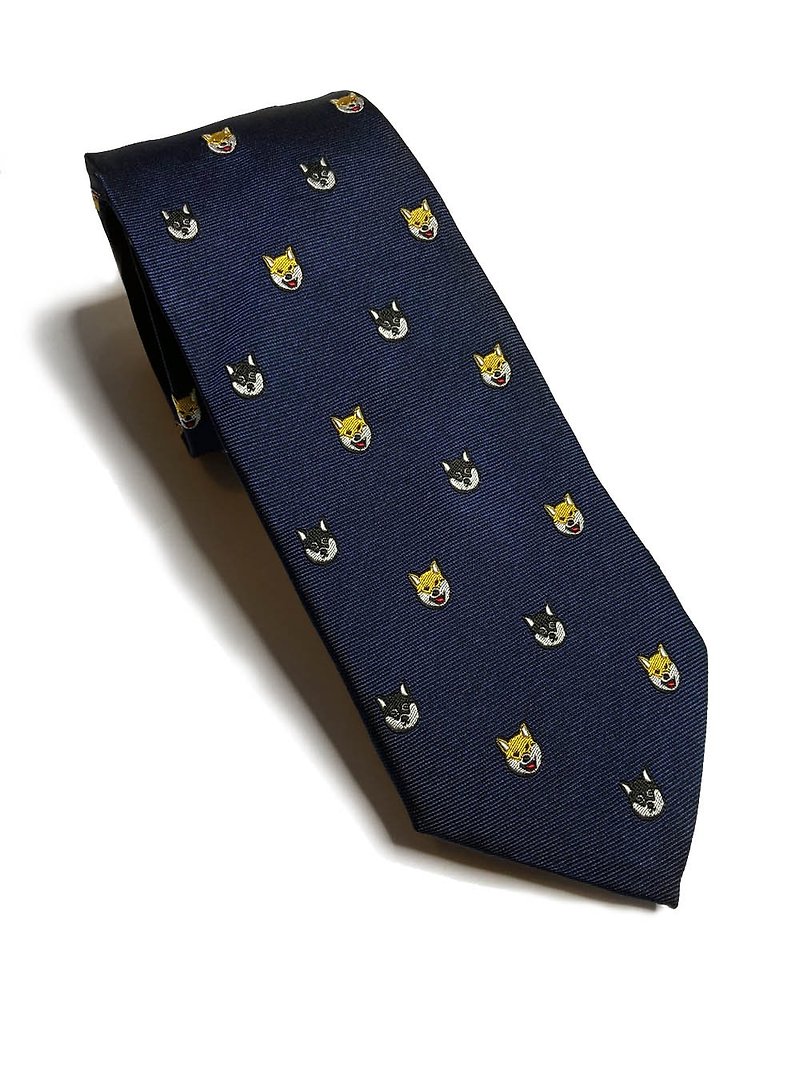 柴犬兄弟 领带 Neckties 蚕丝 - 领带/领带夹 - 其他材质 蓝色