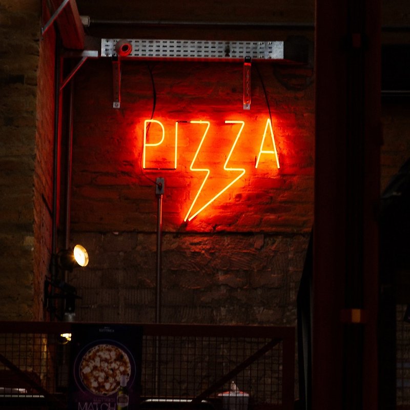 比萨 霓虹灯 Pizza LED 发光字 Neon Sign 广告招牌墙壁装饰 - 灯具/灯饰 - 压克力 透明