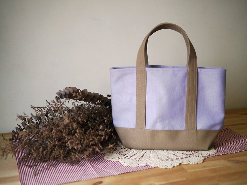 经典托特包 Msize(短带) lavender x milktea -薰衣草x奶茶- - 侧背包/斜挎包 - 其他材质 紫色