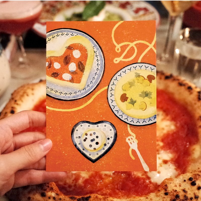 EEE 怦然心动的披萨魔法 明信片