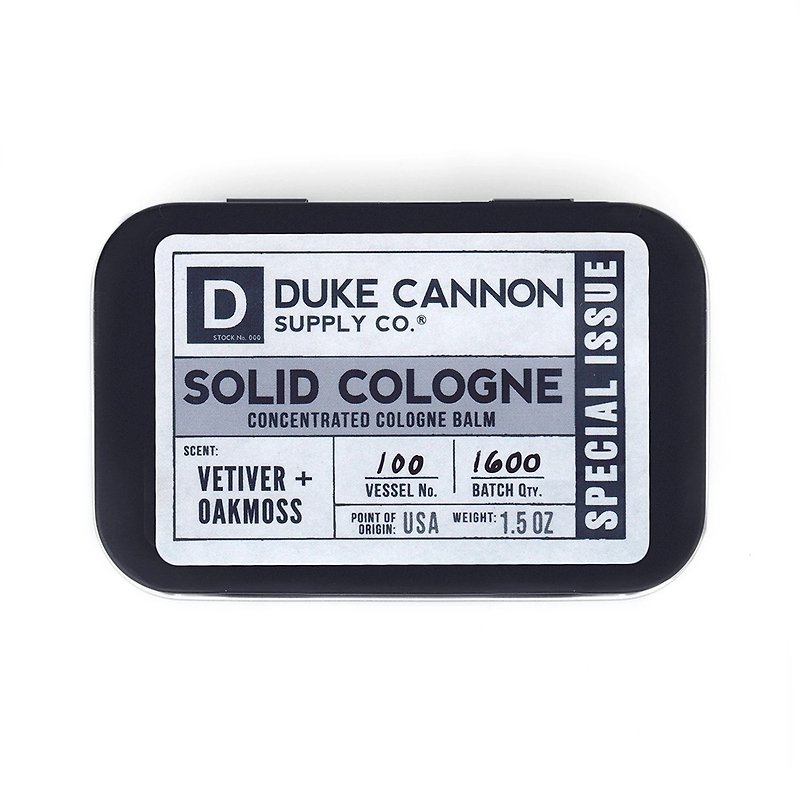 Duke Cannon 岩兰草、橡苔有机固态古龙水 - 香水/香膏 - 植物．花 