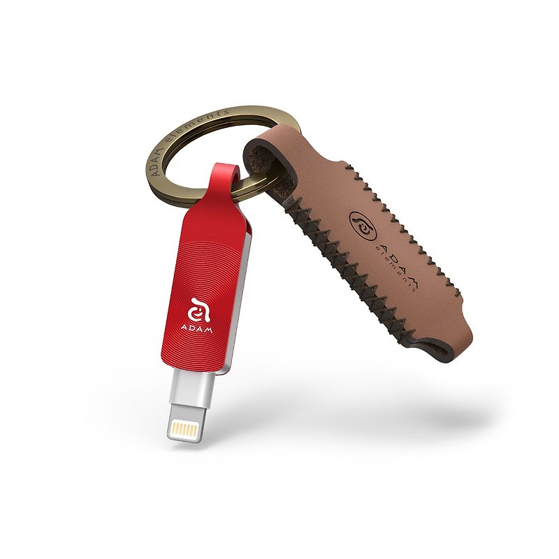 iKlips DUO+ 64GB 苹果iOS USB3.1双向随身碟 红 - U盘 - 其他金属 红色