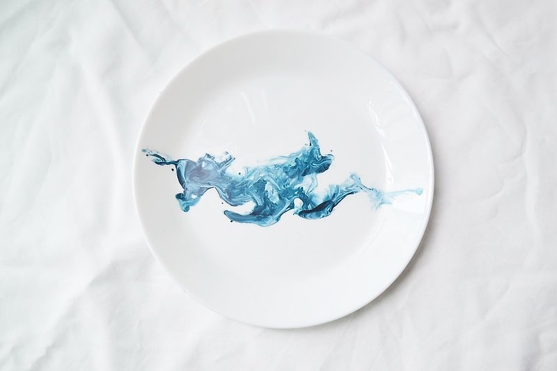 海蓝置物盘— nature-inspired Collection  - 收纳用品 - 玻璃 白色