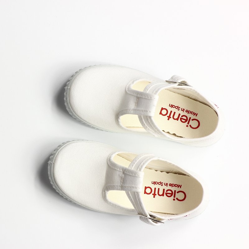 西班牙国民帆布鞋 CIENTA 51000 05白色 大童、女鞋尺寸 - 女款休闲鞋 - 棉．麻 白色