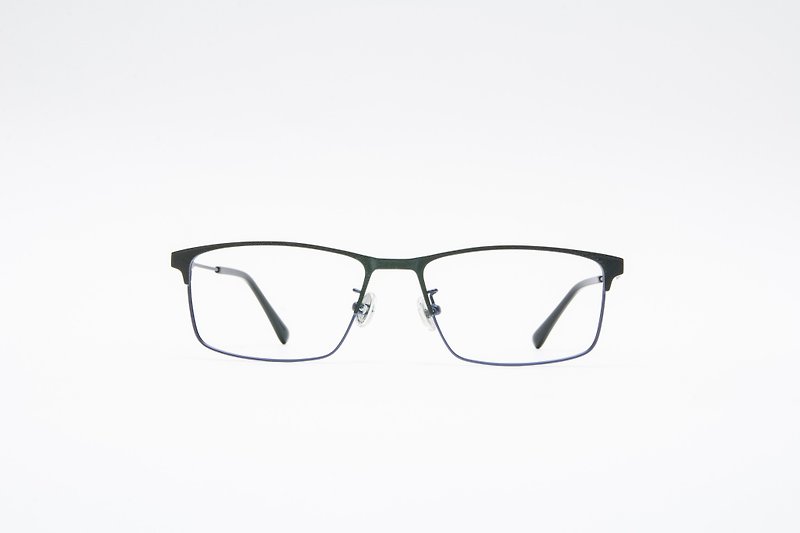 商务方框眼镜│加拿大设计师-【专利设计雪花漆】 - 眼镜/眼镜框 - 不锈钢 黑色