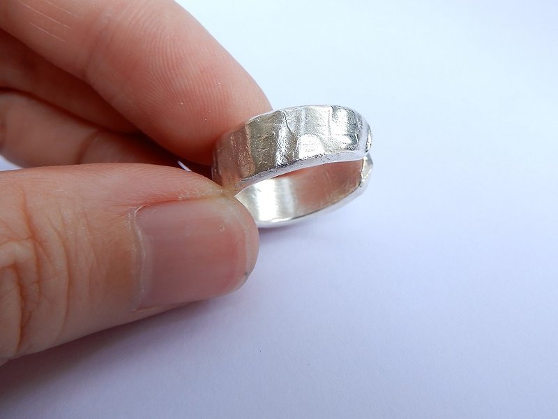 凹戒指 - 戒指 - 其他金属 银色
