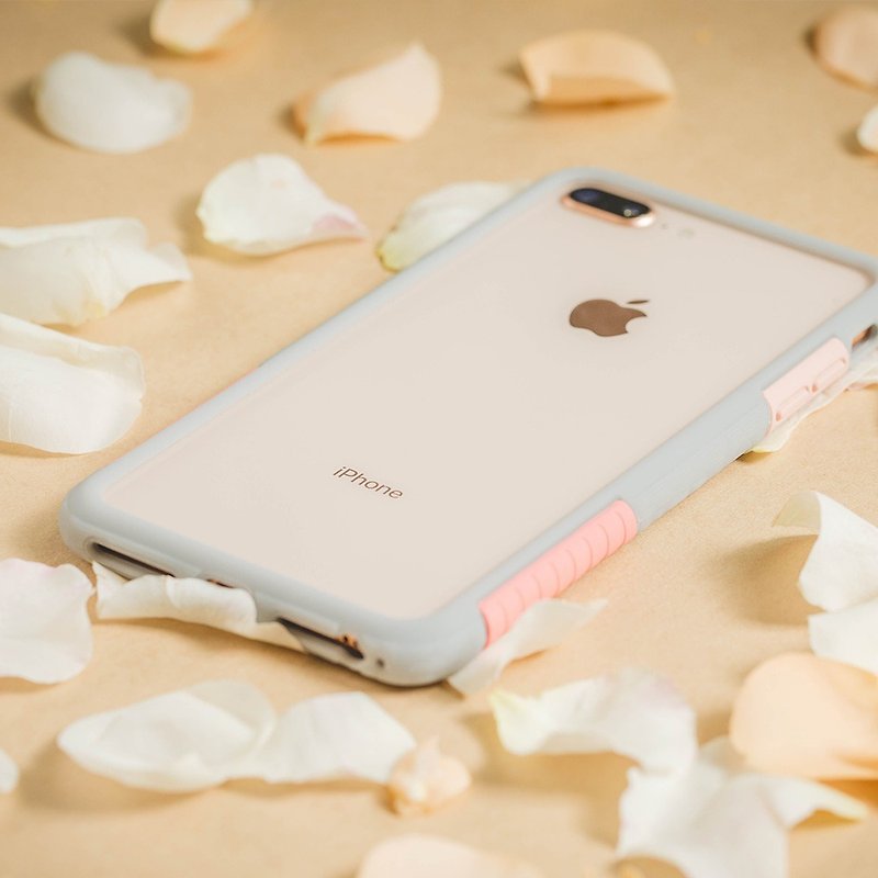 送品牌挂绳 iPhone 系列 NMD抗污防摔手机壳-灰玫瑰 - 手机壳/手机套 - 塑料 灰色