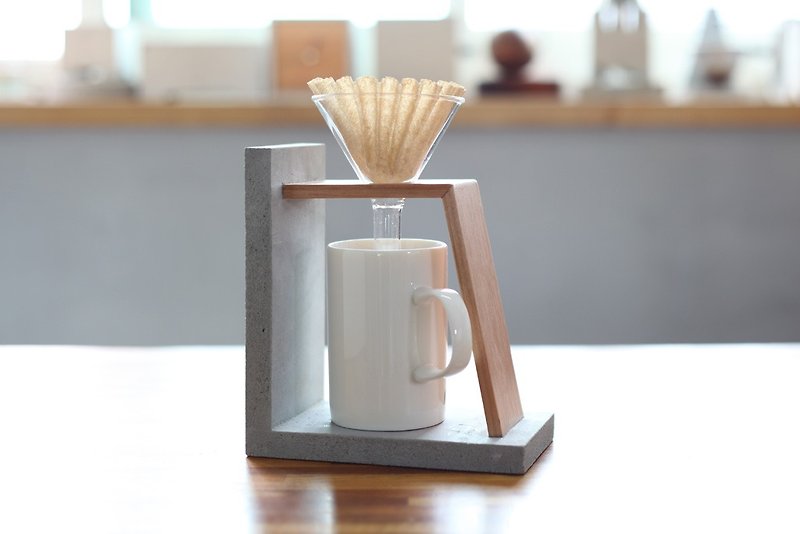 水泥结构造型手冲咖啡座 - 咖啡杯/马克杯 - 水泥 