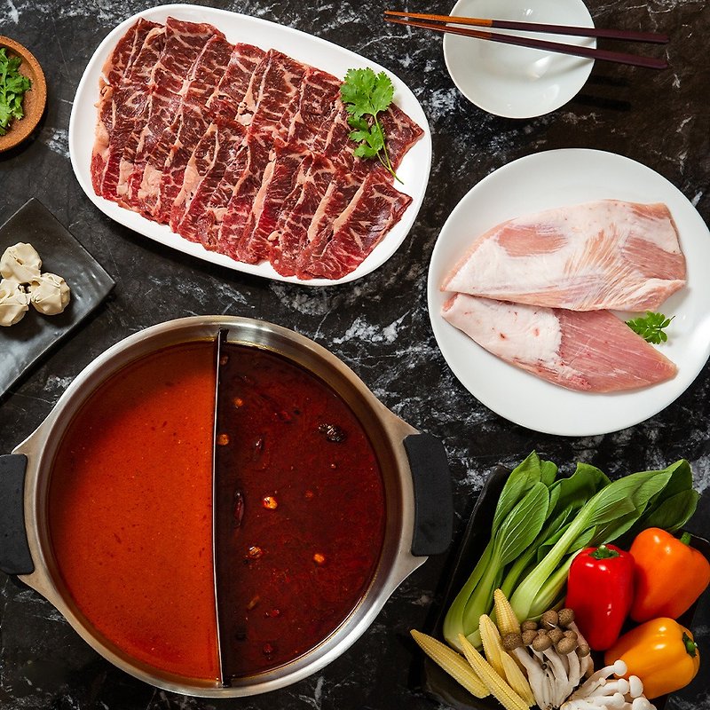 麻麻好辣锅-牛猪一起包之火锅组 - 其他 - 新鲜食材 红色