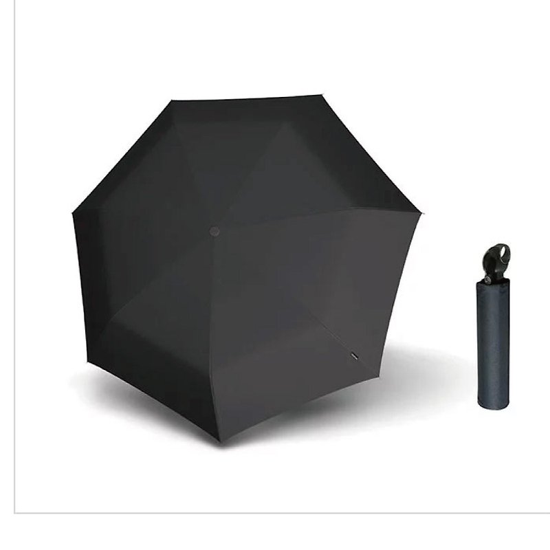 Knirps德国红点伞【Floyd】超轻三折自动伞 -Black - 雨伞/雨衣 - 聚酯纤维 黑色