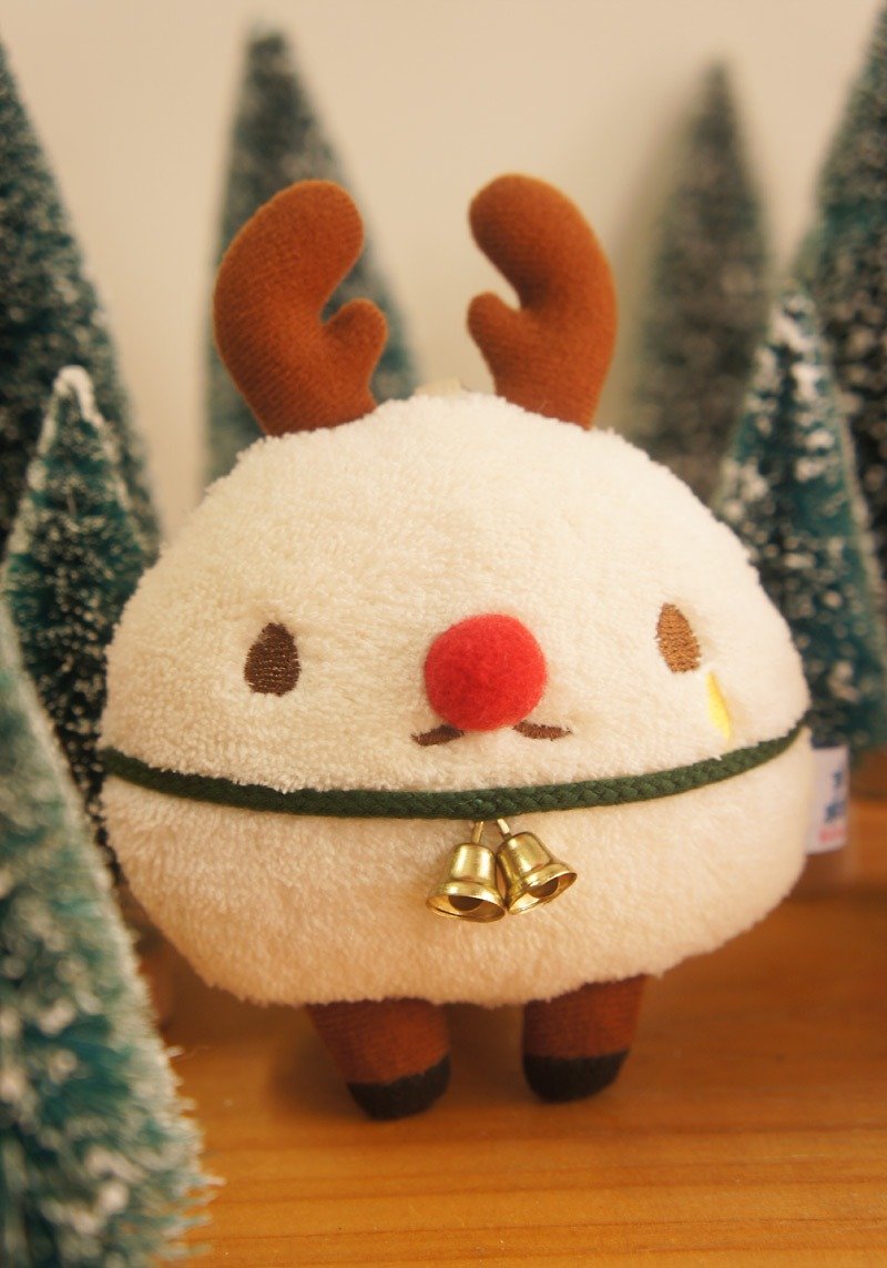 圣诞限定：帕帕麋鹿吊饰 - 钥匙链/钥匙包 - 棉．麻 多色