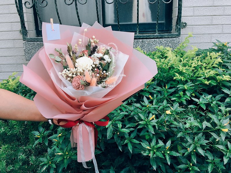 【好花】质感韩式粉色雾面包装 玫瑰花束 情人节花束 母亲节(L) - 植栽/盆栽 - 植物．花 粉红色