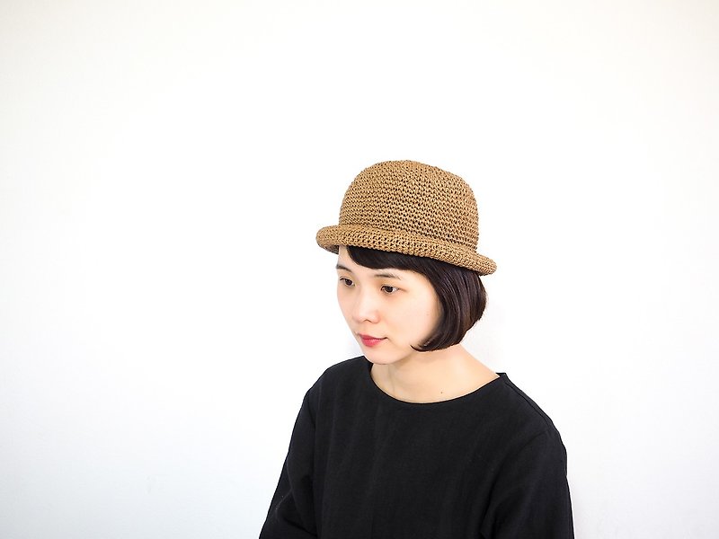 KIKONO帽子【Sailor-セイラ】 - 帽子 - 纸 咖啡色