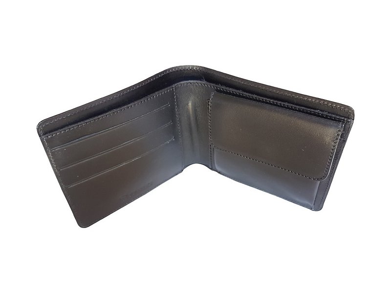 Men's wallet smooth - 皮夹/钱包 - 真皮 黑色