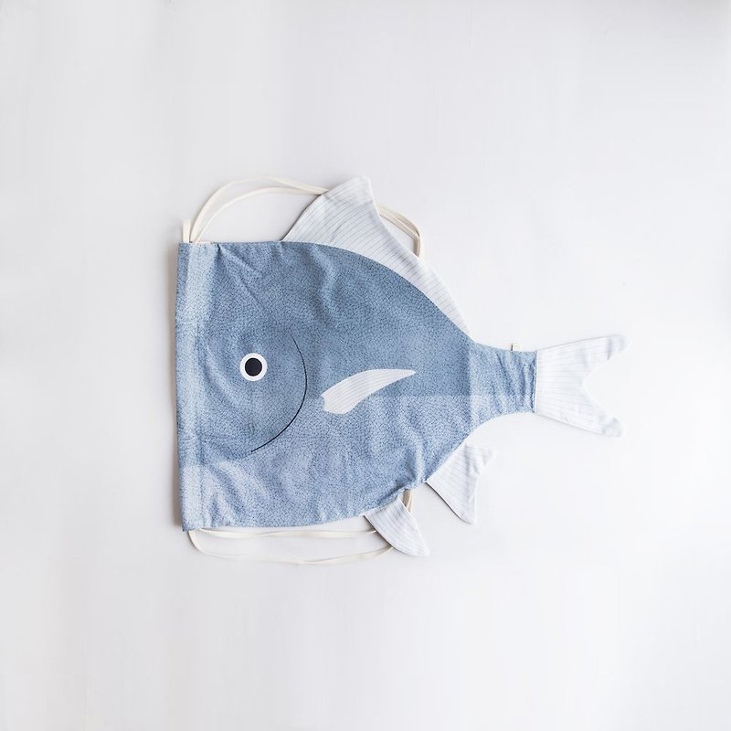 日本海比蒂鱼 背包 L | Don Fisher - 束口袋双肩包 - 棉．麻 蓝色