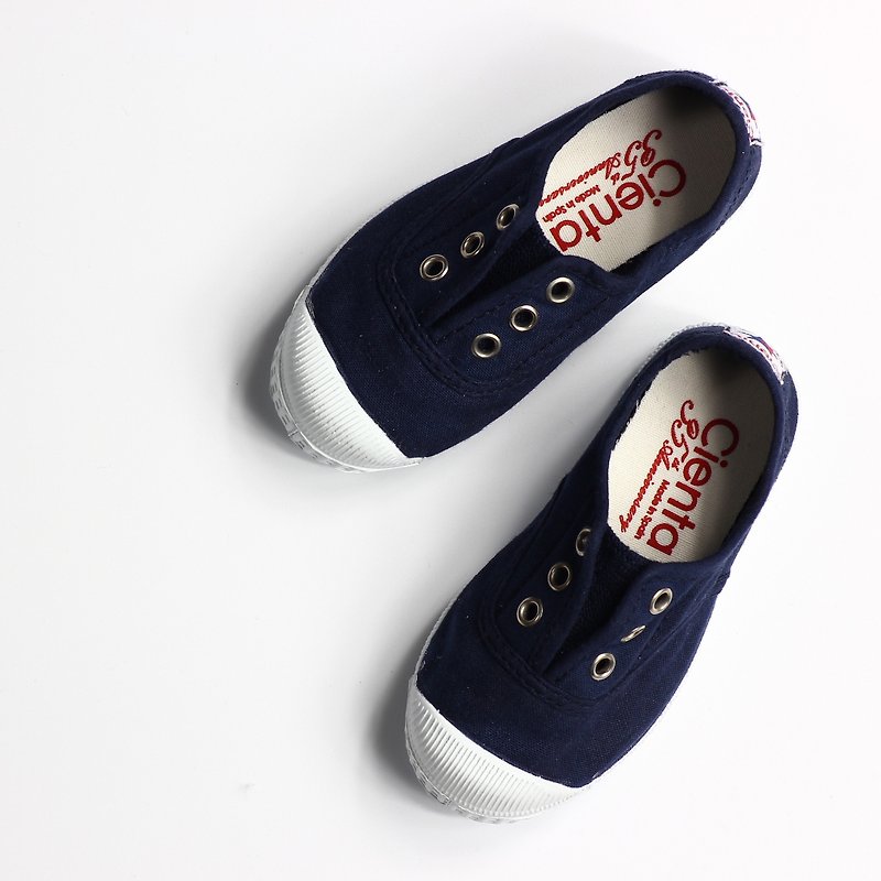 西班牙国民帆布鞋 CIENTA 童鞋尺寸 海军蓝色 香香鞋 70997 77 - 童装鞋 - 棉．麻 蓝色
