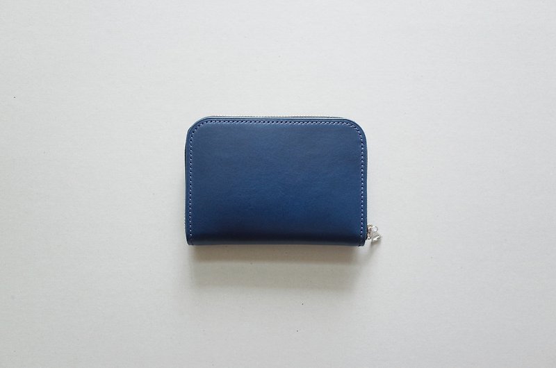Zip.01 - 拉链万用包 - 皮夹/钱包 - 真皮 蓝色