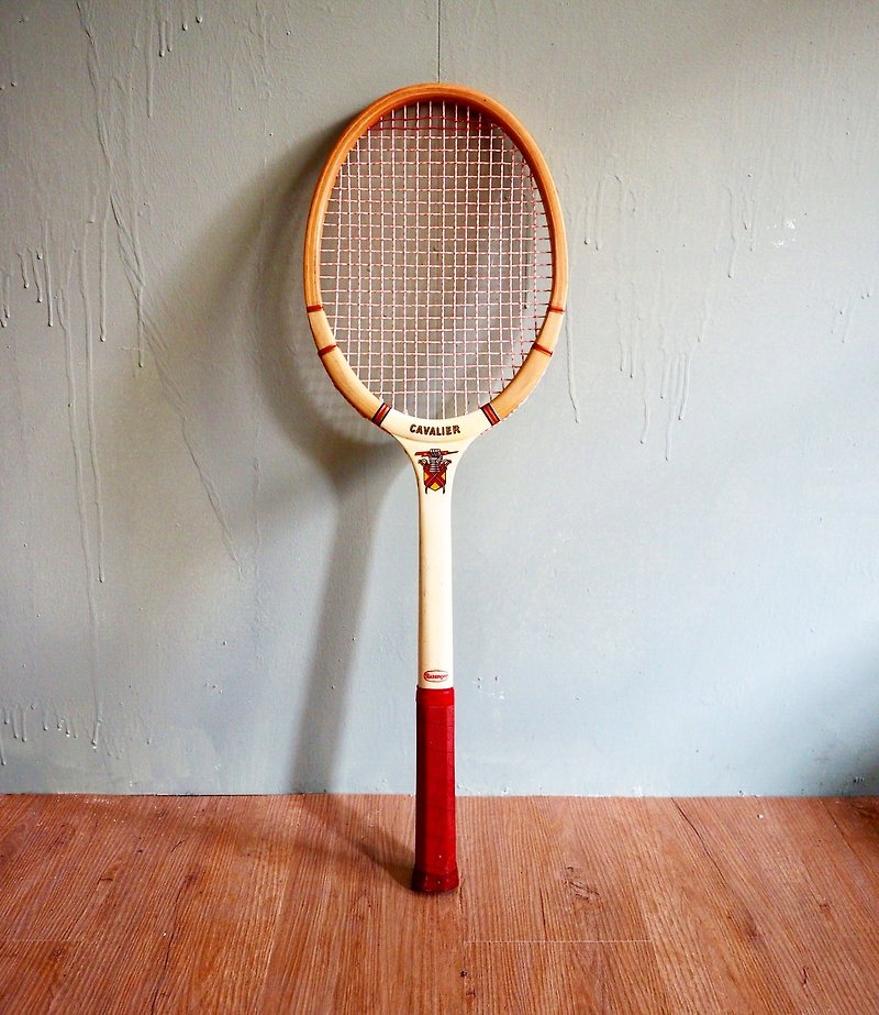 英国木制白色古董网球拍 1960年代 - 其他 - 木头 