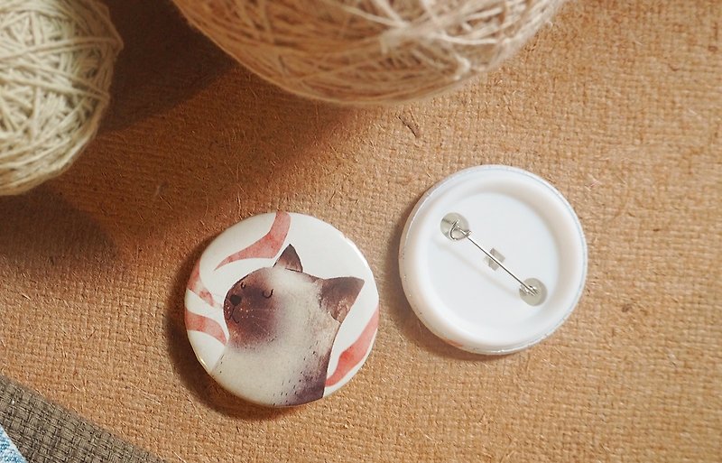 Pin badges Siamese cat - 徽章/别针 - 其他金属 多色