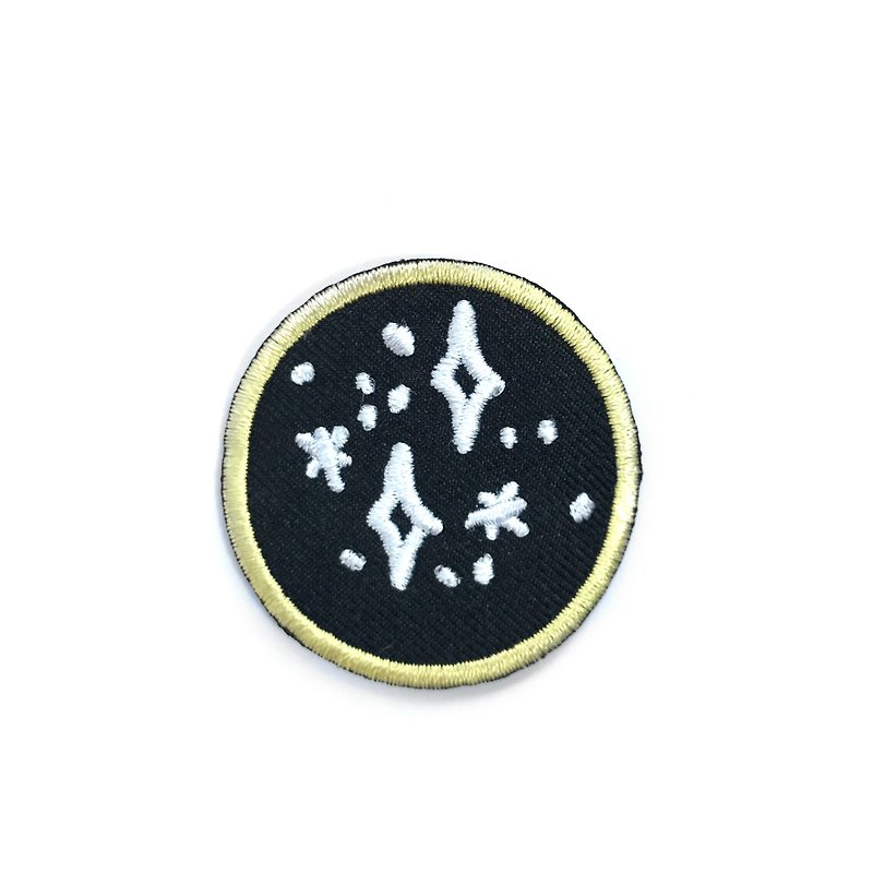 Moon - 徽章/别针 - 聚酯纤维 黑色
