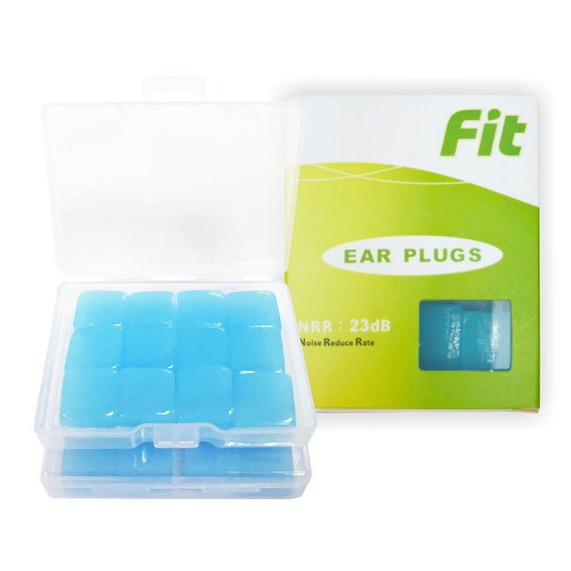 【FIT】硅胶耳塞-蓝色24入柔软可塑 隔音防噪 睡眠 -内付收纳盒 - 其他 - 硅胶 绿色