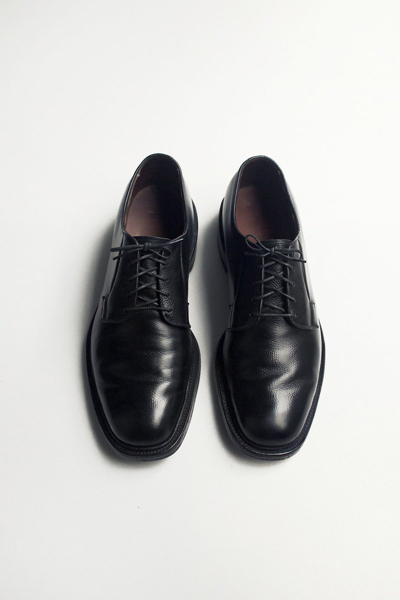 70s 美制质感决胜皮鞋 Allen Edmonds Leeds US 9.5C EUR 4243 - 男款休闲鞋 - 真皮 黑色
