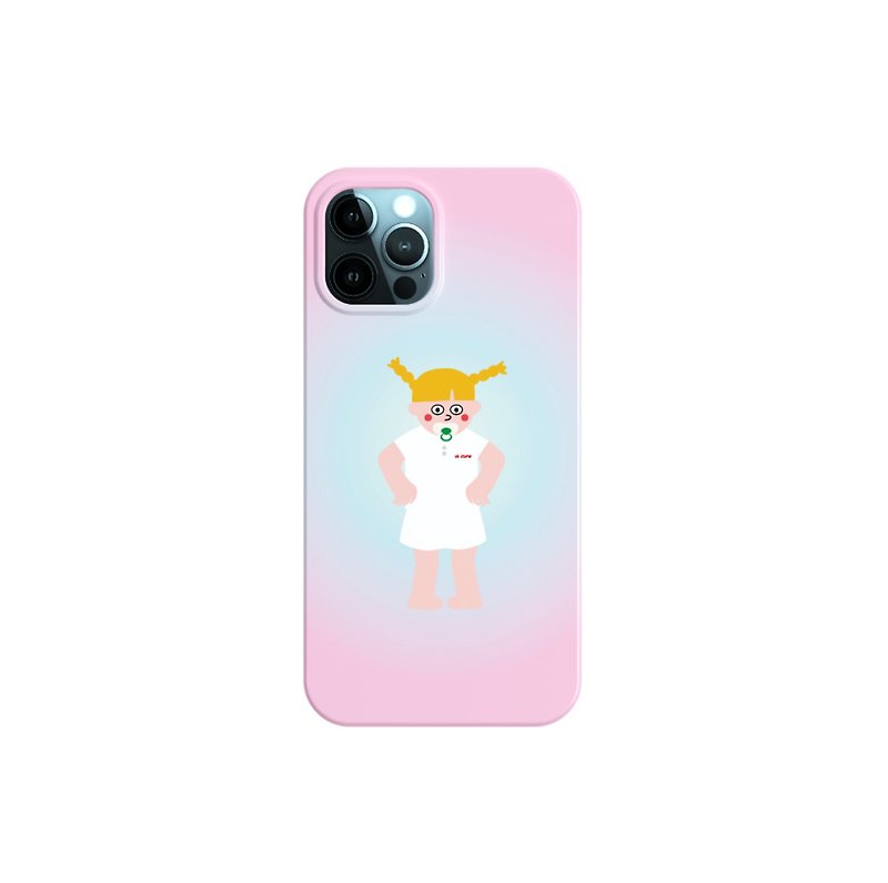 奶嘴NIKI iPhone 菲林手机壳 防摔 (可客製Samsung) - 手机壳/手机套 - 塑料 粉红色