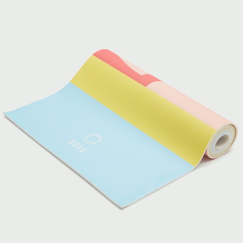DOUX 经典几何设计瑜伽垫 (6mm) - 马卡龙系 Liberté - 瑜珈垫 - 塑料 多色