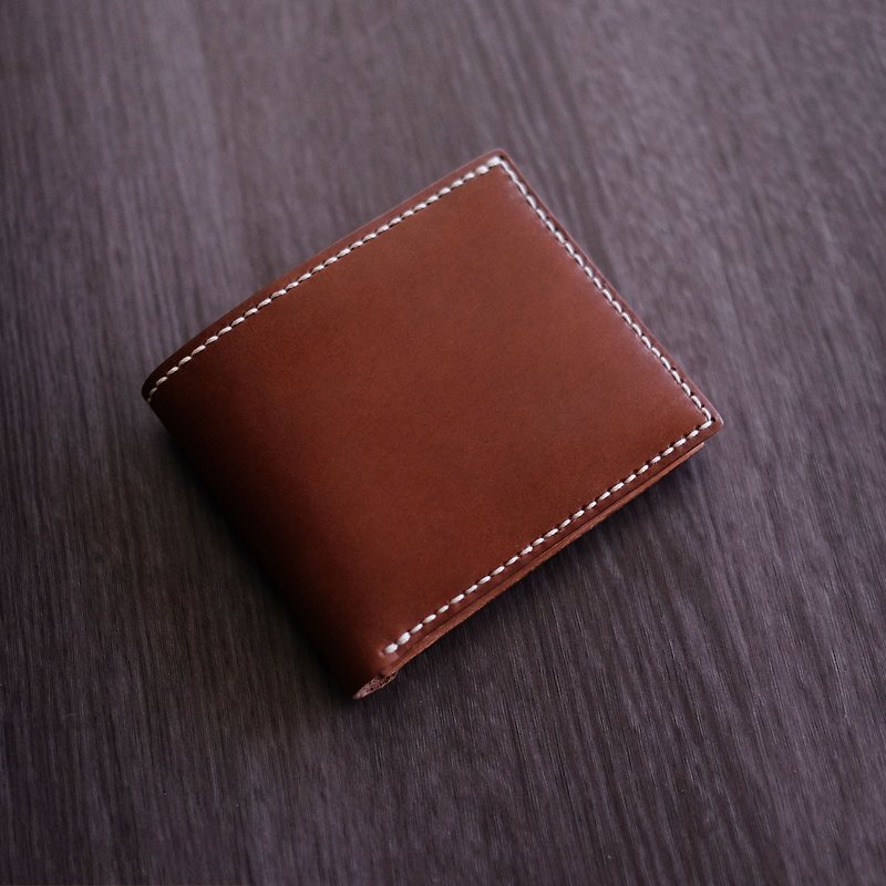 八卡拉链零钱短夹 | 手缝皮革材料包 | BSP159 - 皮件 - 真皮 黑色
