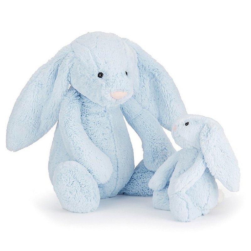 Bashful Blue Bunny 宝贝蓝兔 36 cm - 玩偶/公仔 - 聚酯纤维 蓝色