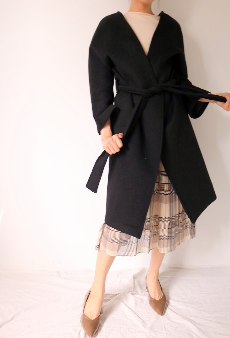 Anzi Coat 出清商品 - 女装休闲/机能外套 - 羊毛 黑色