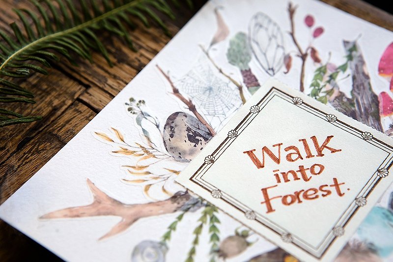 森林采集纸胶带 - OURS野地足迹系列 by Hank 汉克 - 纸胶带 - 纸 绿色