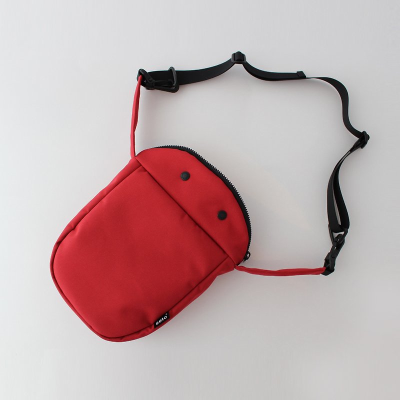 seto / creature bag / thick / Large / Taiko-sagari / Red - 侧背包/斜挎包 - 聚酯纤维 红色