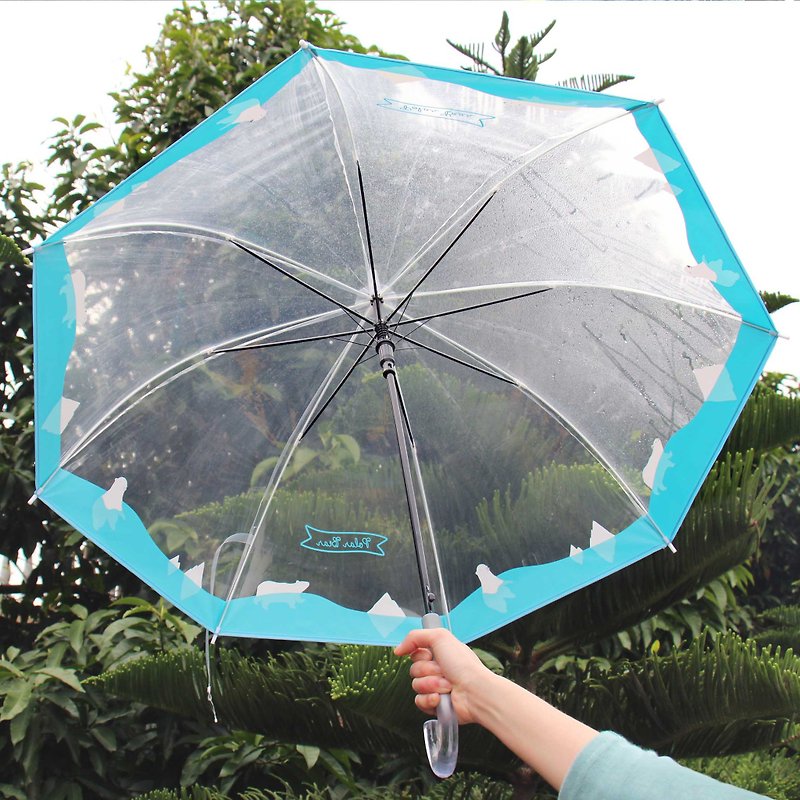 UPICK原品生活 创意长柄半自动超大伞面雨伞 可爱北极熊 - 雨伞/雨衣 - 其他材质 