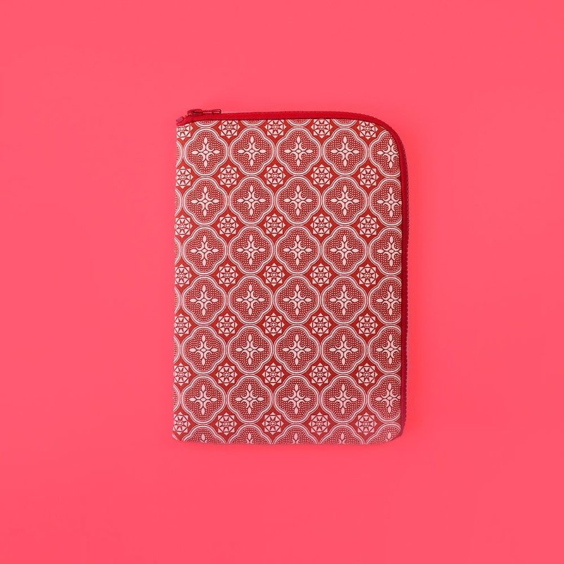 iPad Mini收纳包/玻璃海棠/名伶深红 - 平板/电脑保护壳 - 棉．麻 