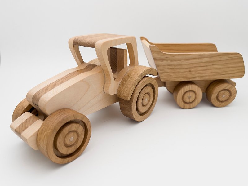 木制玩具 木制汽车玩具 有机婴儿玩具 家居装饰 木制模型 - 玩具/玩偶 - 木头 咖啡色