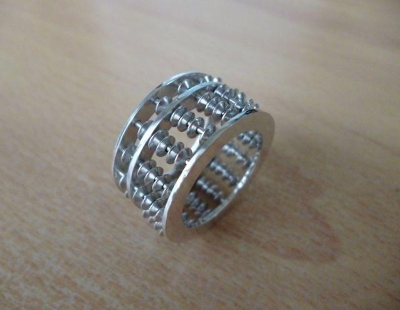 ソロバンのリング - 戒指 - 其他金属 银色