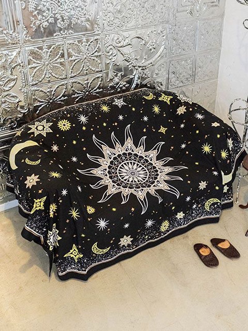 Starry Night Bed Cover Multi Cloth - 被子/毛毯 - 其他材质 