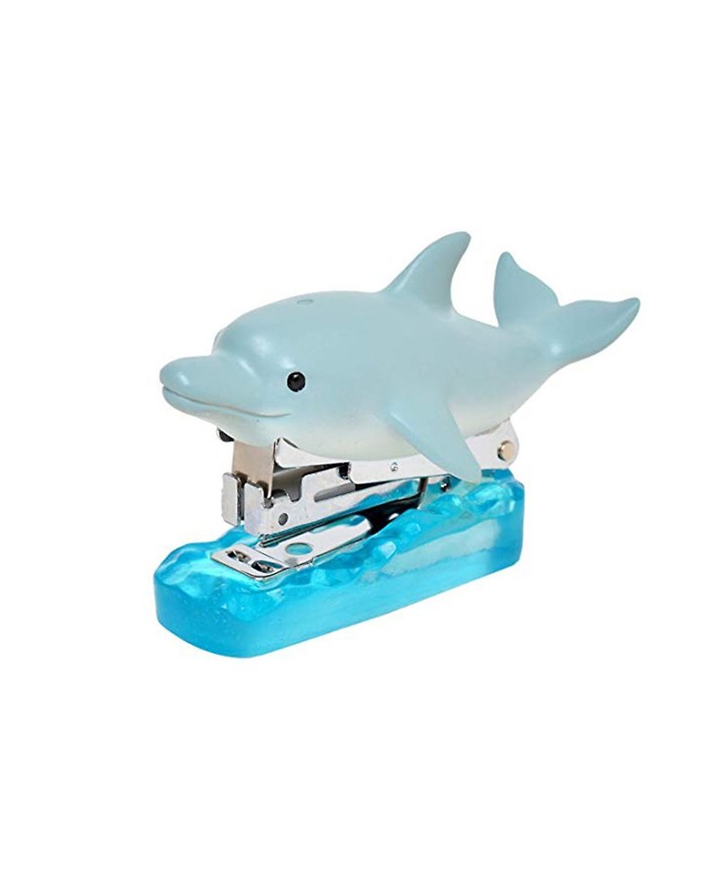 日本Magnets海洋生物造型10号针小钉书机(海豚款) - 钉书机 - 树脂 灰色