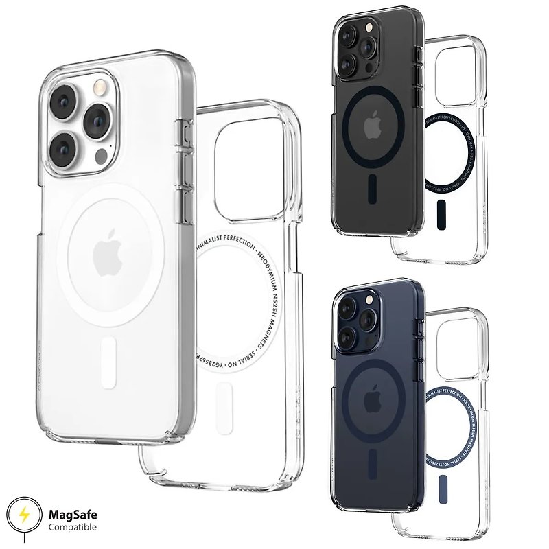 美国Caudabe Lucid Clear MagSafe 玻璃感机壳 iPhone 15 Pro Ma - 手机壳/手机套 - 塑料 透明