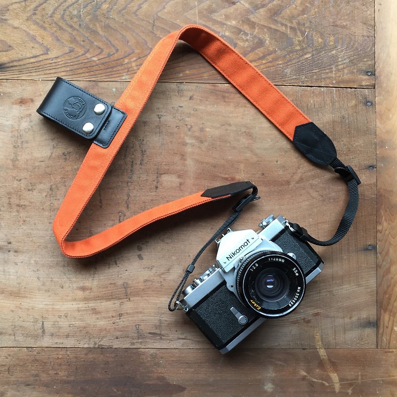 Camera Lift-Strap--专为旅行设计的相机背带--帆布土黄 - 相机 - 棉．麻 橘色