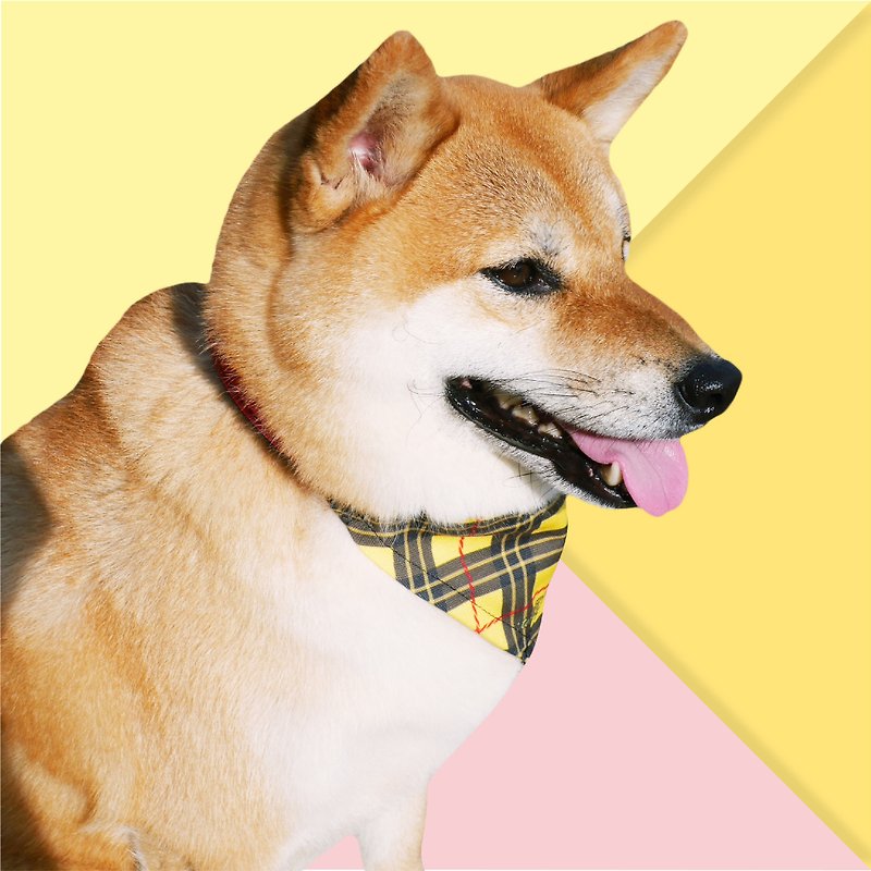 【 :toPET 】宠物三角巾  (尺码 M) - 项圈/牵绳 - 其他材质 黄色
