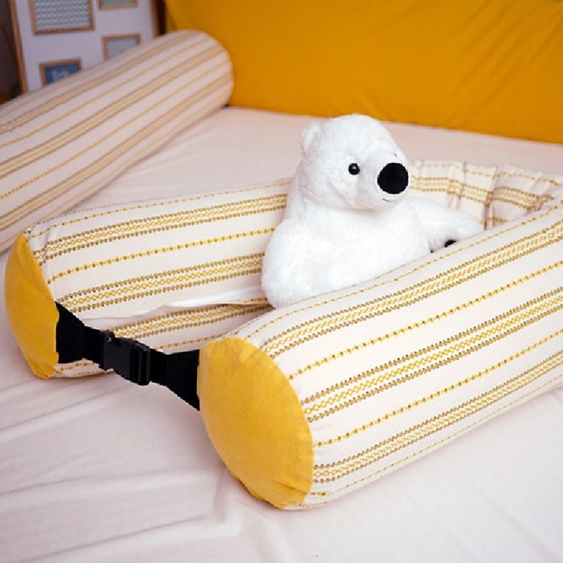 韩国Kangaruru防跌落护栏床围软垫--短 145cm【加勒比阳光】 - 儿童家具 - 棉．麻 黄色