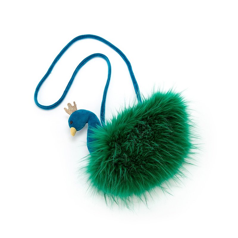 Jellycat 斜背包 - Fancy Peacock 皇冠孔雀 - 侧背包/斜挎包 - 聚酯纤维 绿色