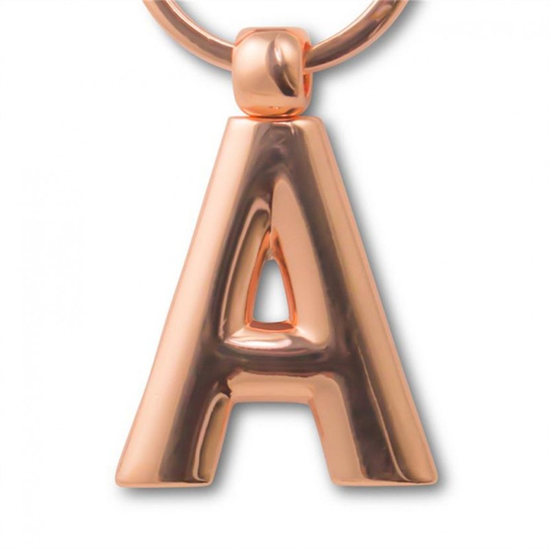 英国 IF 文创 金属字母钥匙扣 玫瑰金色 - 钥匙链/钥匙包 - 其他金属 金色