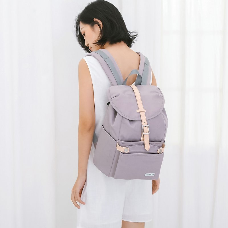 150种色彩配搭 女生背包及小包 旅行包 两用 Havana - 香芋紫色 - 后背包/双肩包 - 防水材质 紫色