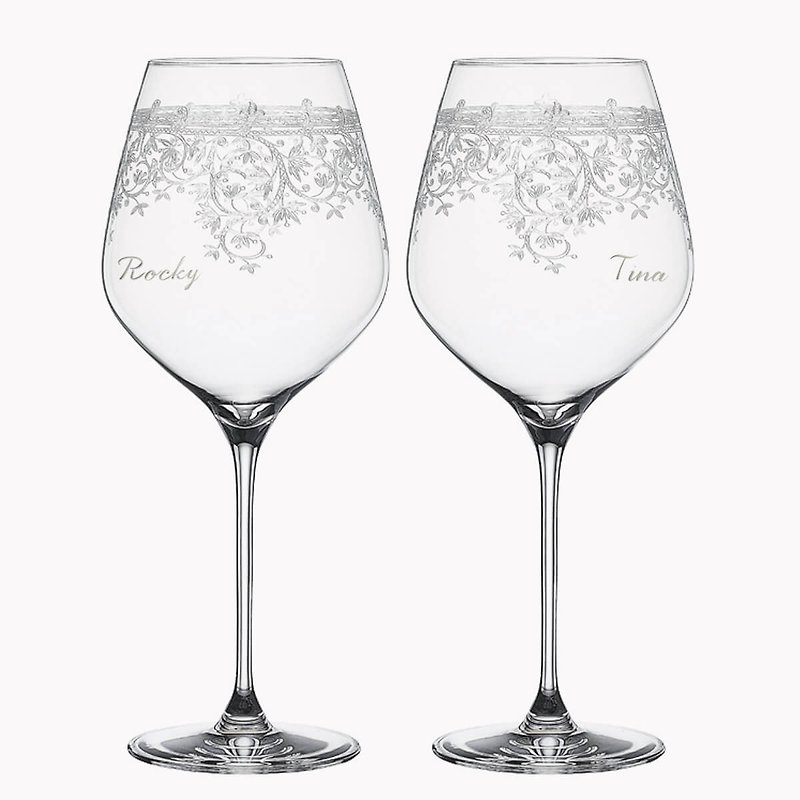 (一对价)840cc【Spiegelau婚礼】德国复古文艺白金水晶勃根地对杯 - 酒杯/酒器 - 玻璃 透明